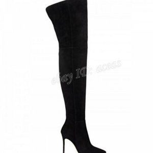 Over Knee Thigh High Heel Suede Pointed Toe Boots Stiletto NEW SH003